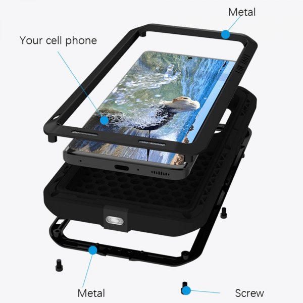 Love Mei Xiaomi 13 Pro Deksel Powerful Case Svart