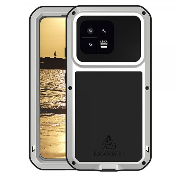 Love Mei Xiaomi 13 Deksel Powerful Case Sølv