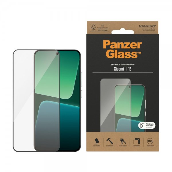 PanzerGlass Xiaomi 13 Skjermbeskytter Ultra-Wide Fit