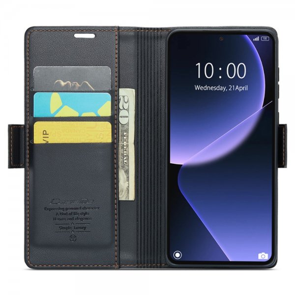 CaseMe Xiaomi 13T/13T Pro Etui 023 Series Svart
