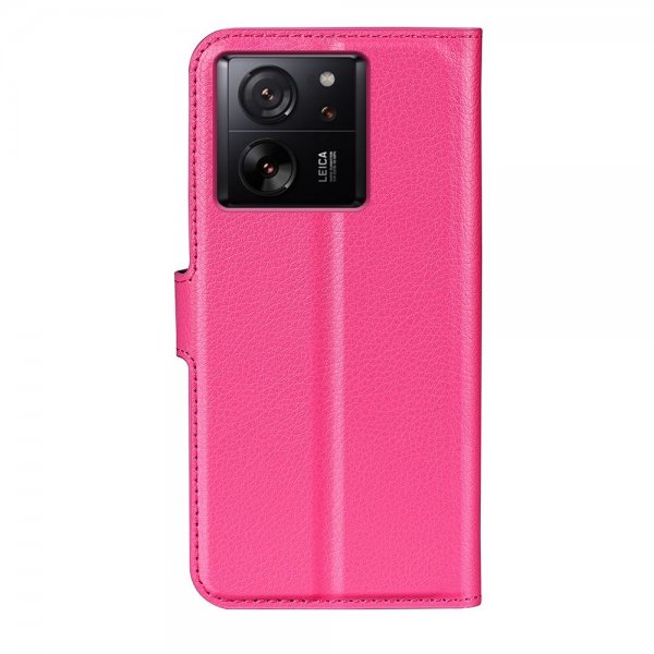 Xiaomi 13T/13T Pro Etui Litchi Magenta
