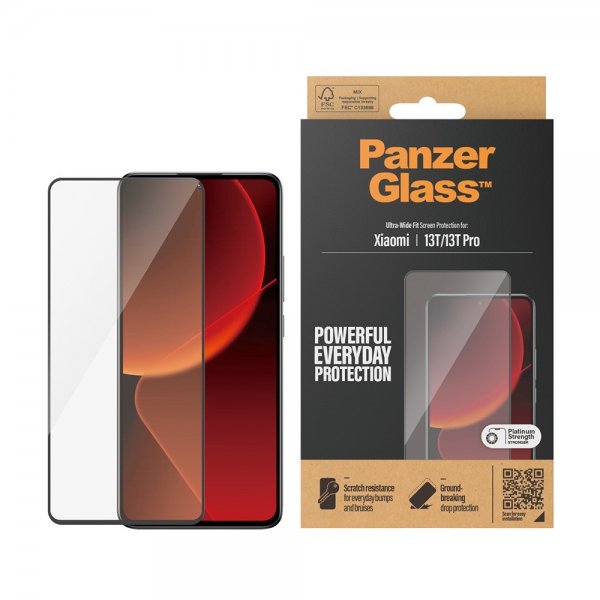PanzerGlass Xiaomi 13T/13T Pro Skjermbeskytter Ultra-Wide Fit