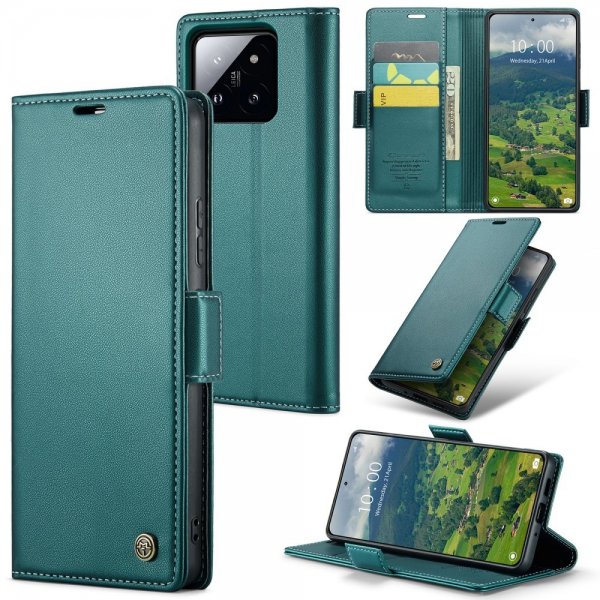 CaseMe Xiaomi 14 Etui 023 Series Grønn