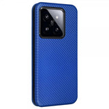 Xiaomi 14 Etui Karbonfibertekstur Blå