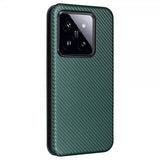 Xiaomi 14 Etui Karbonfibertekstur Grønn