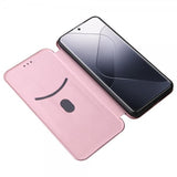 Xiaomi 14 Etui Karbonfibertekstur Rosegull