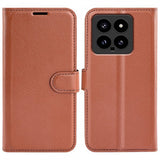 Xiaomi 14 Etui Litchi Brun
