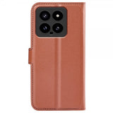 Xiaomi 14 Etui Litchi Brun