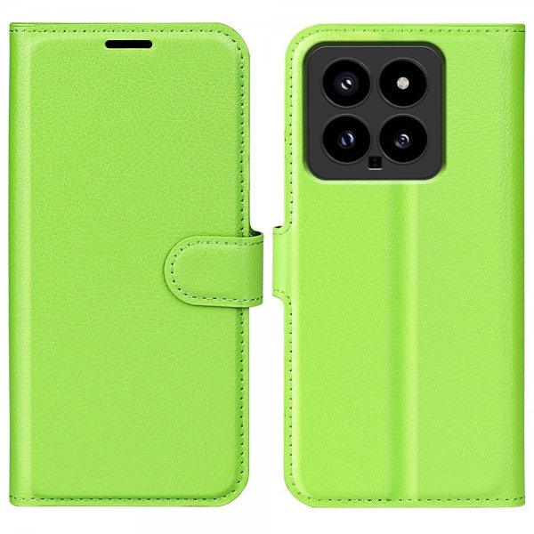 Xiaomi 14 Etui Litchi Grønn