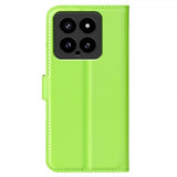 Xiaomi 14 Etui Litchi Grønn