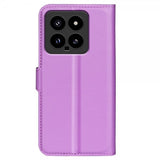 Xiaomi 14 Etui Litchi Lilla