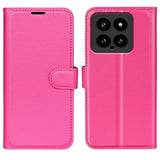 Xiaomi 14 Etui Litchi Magenta