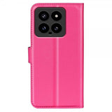 Xiaomi 14 Etui Litchi Magenta