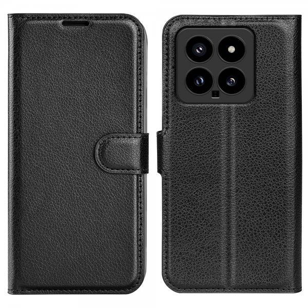 Xiaomi 14 Etui Litchi Svart