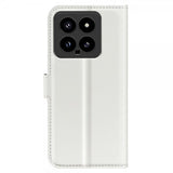 Xiaomi 14 Etui Litchi Hvit
