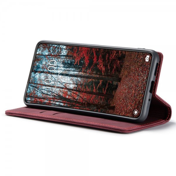 CaseMe Xiaomi 14 Etui Retro Flip Rød