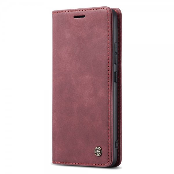 CaseMe Xiaomi 14 Etui Retro Flip Rød
