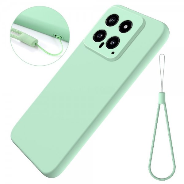 Xiaomi 14 Deksel med Stropp Silikon Grønn