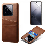 Xiaomi 14 Deksel med To Kortlommer Brun