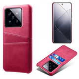 Xiaomi 14 Deksel med To Kortlommer Magenta