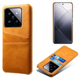Xiaomi 14 Deksel med To Kortlommer Oransje