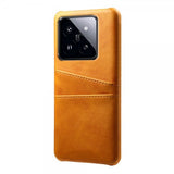 Xiaomi 14 Deksel med To Kortlommer Oransje