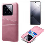 Xiaomi 14 Deksel med To Kortlommer Rosegull