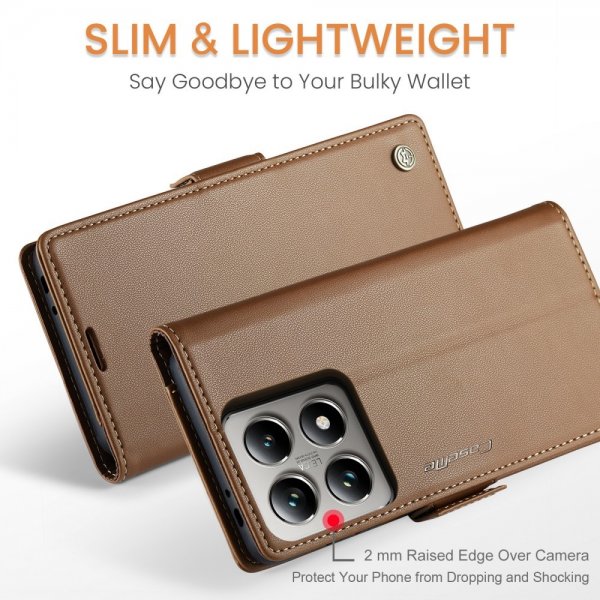 CaseMe Xiaomi 14T Etui 023 Series Brun