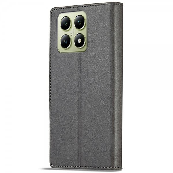 Lc.Imeeke Xiaomi 14T Etui med Kortlomme stativfunksjon Grå
