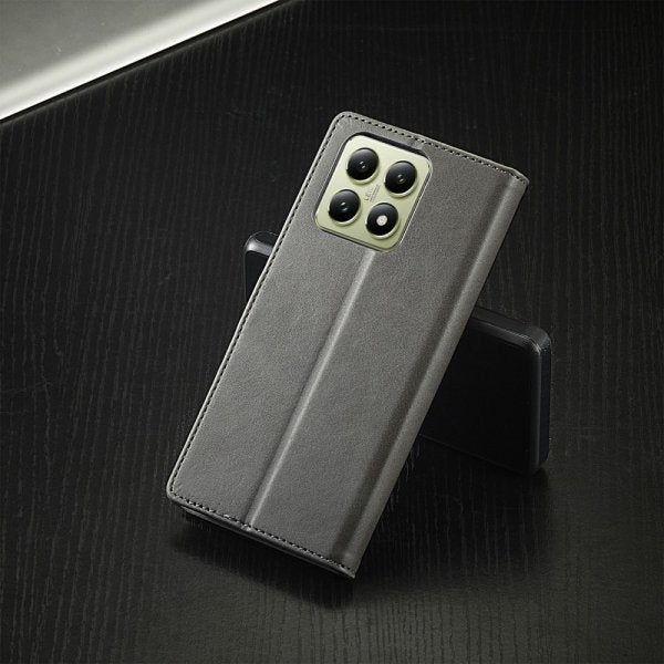 Lc.Imeeke Xiaomi 14T Etui med Kortlomme stativfunksjon Grå