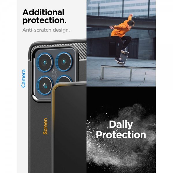 Spigen Xiaomi 14T Deksel Rugged Armor Matte Black