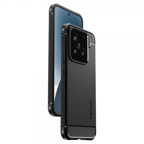 Spigen Xiaomi 15 Deksel Rugged Armor Matte Black