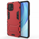 Xiaomi Mi 11 Lite Deksel Armor Stativfunksjon Rød