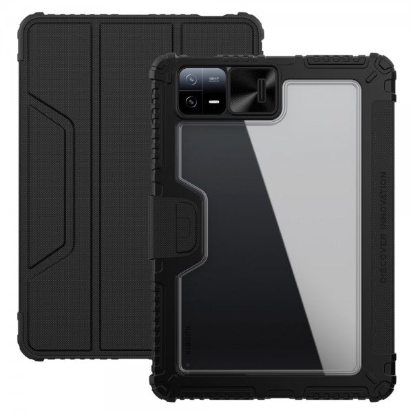 Nillkin Xiaomi Pad 6 Etui Bumper Leather Case Pro Svart