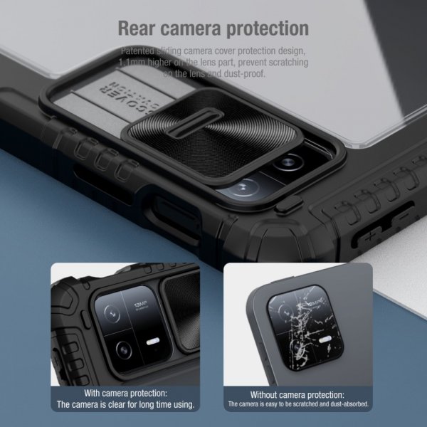 Nillkin Xiaomi Pad 6 Etui Bumper Leather Case Pro Svart