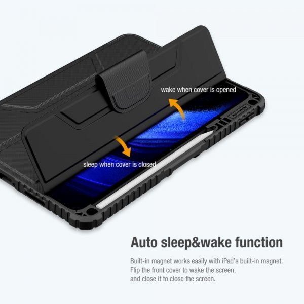 Nillkin Xiaomi Pad 6 Etui Bumper Leather Case Pro Svart