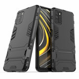 Xiaomi Poco M3 Deksel Armor Stativfunksjon Svart