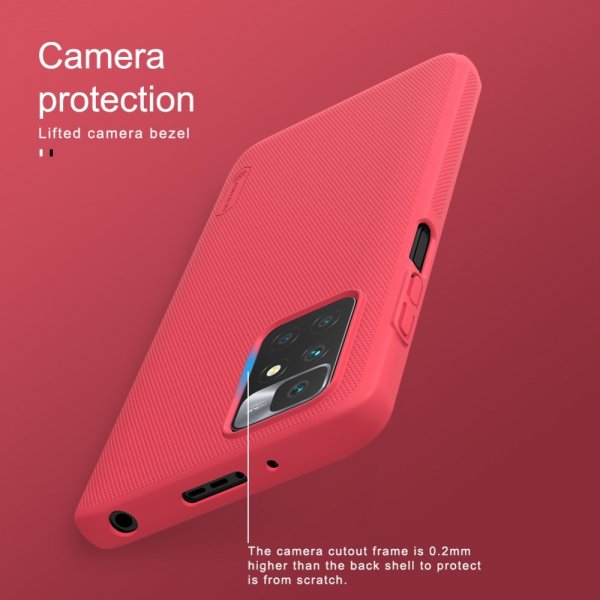 Nillkin Xiaomi Redmi 10 Deksel Frosted Shield Rød