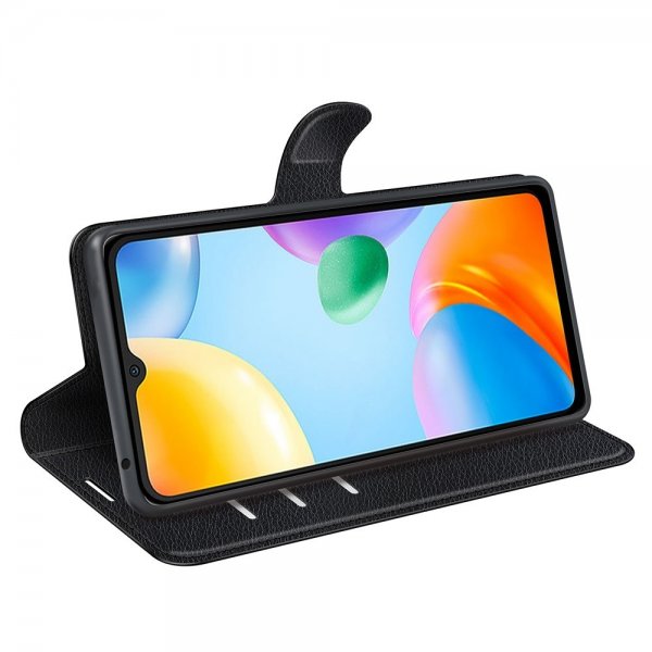 Xiaomi Redmi 10C Etui Litchi Svart