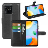 Xiaomi Redmi 10C Etui Litchi Svart