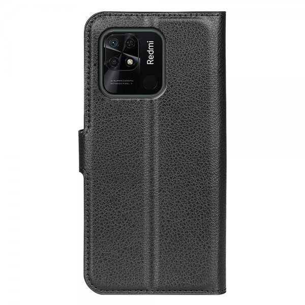 Xiaomi Redmi 10C Etui Litchi Svart
