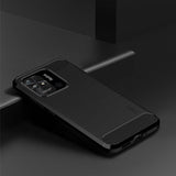 Mofi Xiaomi Redmi 10C Deksel Børstet Karbonfibertekstur Svart