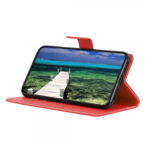 Xiaomi Redmi 12 Etui Litchi Rød