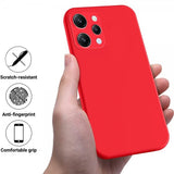 Xiaomi Redmi 12 Deksel med Stropp Silikon Rød