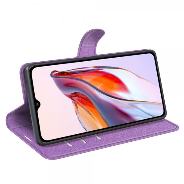 Xiaomi Redmi 12C Etui Litchi Lilla