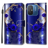 Xiaomi Redmi 12C Etui Motiv Blåa Rosor