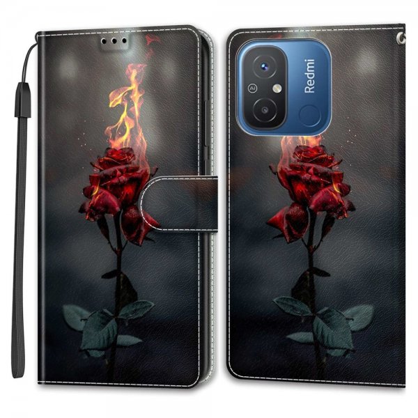 Xiaomi Redmi 12C Etui Motiv Brenning Rosor
