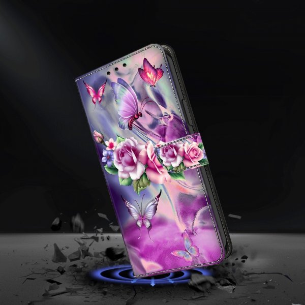Xiaomi Redmi 12C Etui Motiv Sommerfugler Og Blomster