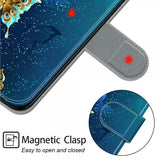 Xiaomi Redmi 12C Etui Motiv Glitter Sommerfugler