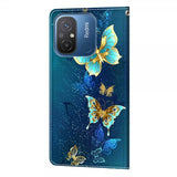 Xiaomi Redmi 12C Etui Motiv Glitter Sommerfugler